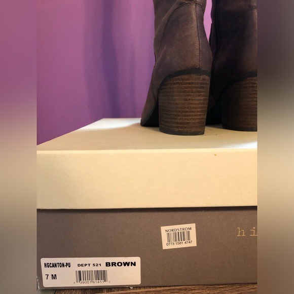 Hinge Canton Over the knee boot. Color Brown. Size 7. - Picture 8 of 11